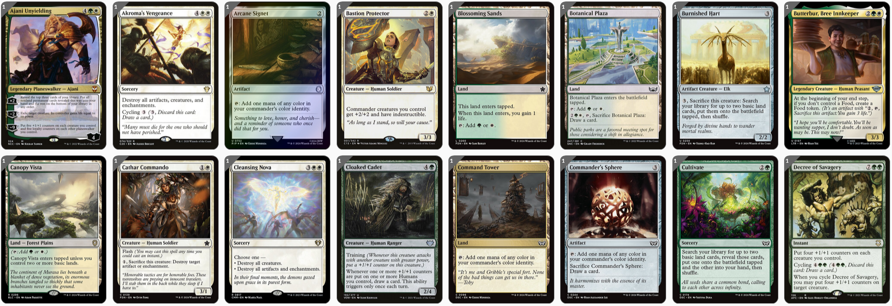 MTG Magic the Gathering Commander Deck - Sigarda, Font of Blessings (Full Protection)