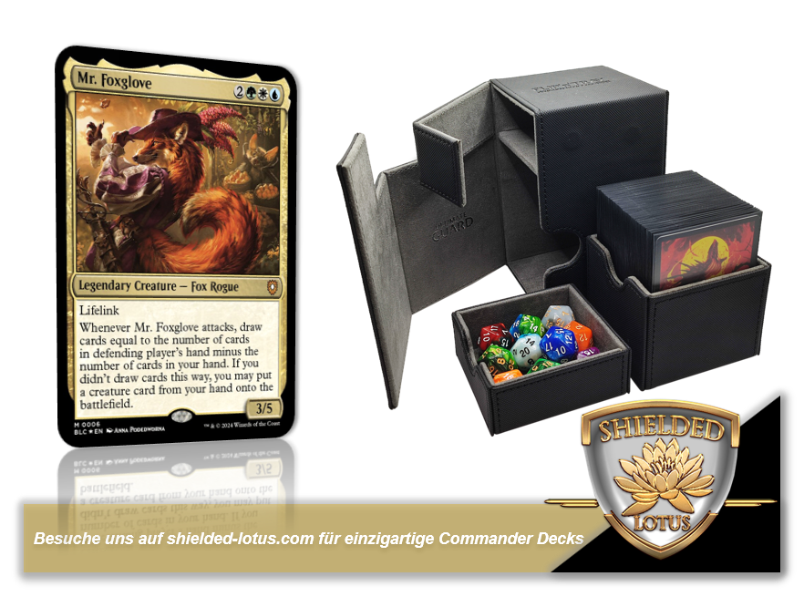 MTG Magic the Gathering Commander Deck - Mr. Foxglove (Cheating Fox)