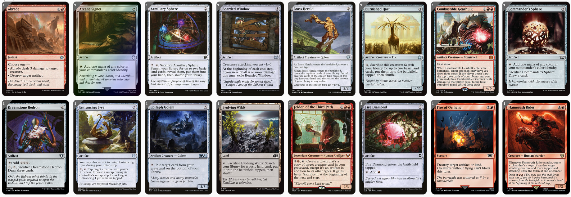MTG Magic Commander Deck - Bosh, Iron Golem (Artifact Master)