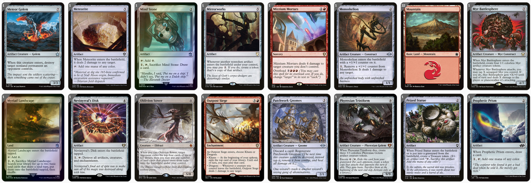 MTG Magic Commander Deck - Bosh, Iron Golem (Artifact Master)