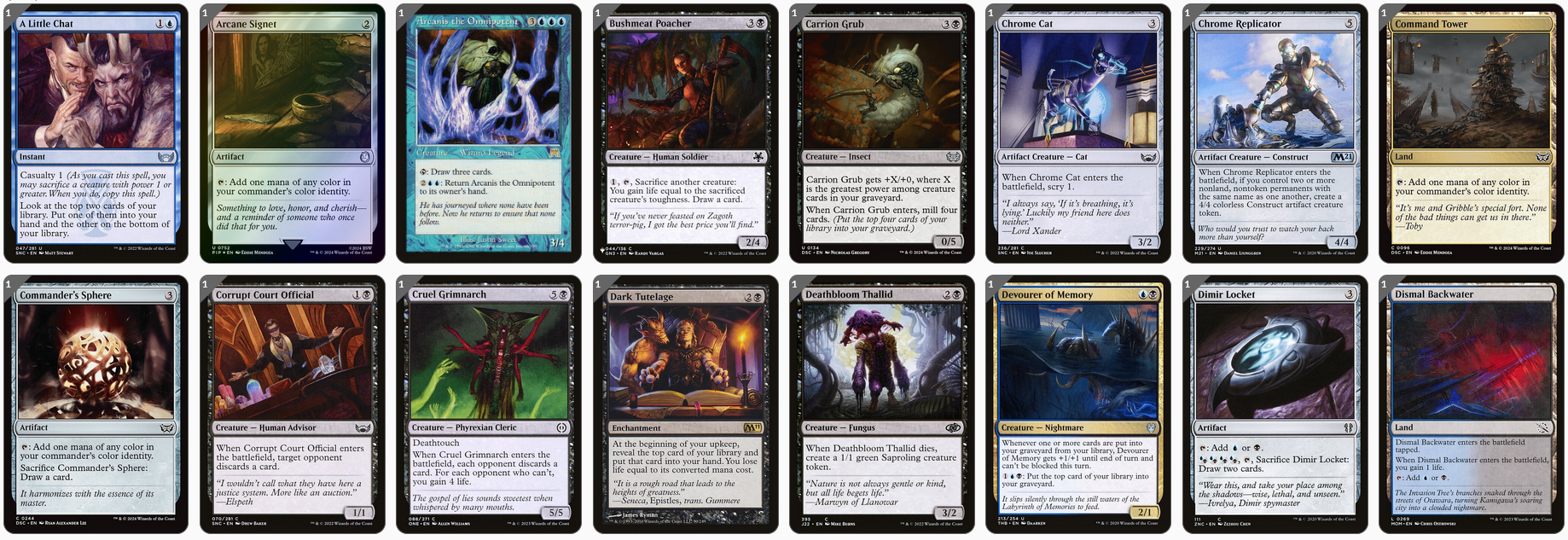 MTG Magic the Gathering Commander Deck -  Araumi of the Dead Tide (Dimir Encore)
