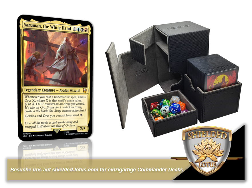 Saruman, The White Hand Commander Deck – 100 Card Custom EDH Magic MTG Deck (NM)
