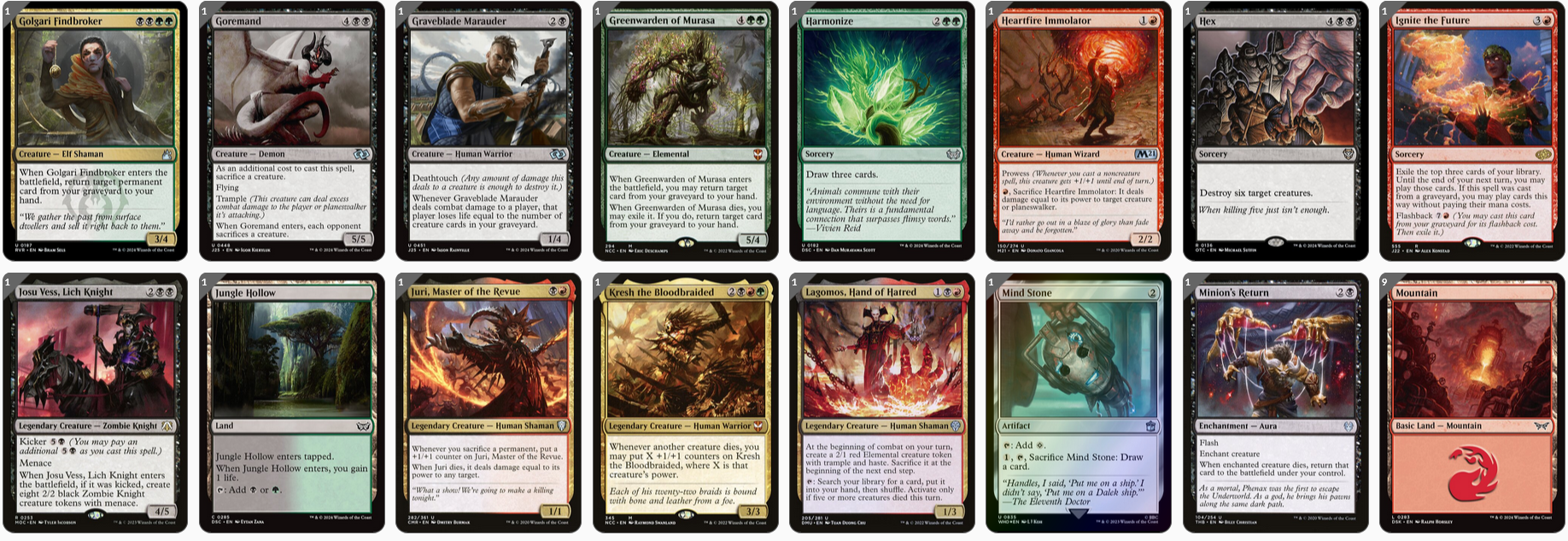 MTG Magic the Gathering Commander Deck - Korvold, Fae-Cursed King (Sacrifice)