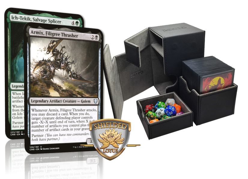 MTG Magic the Gathering Commander Deck - Armix, Filigree Thrasher & Ich-Tekik, Salvage Splicer (Golem & Artifacts)
