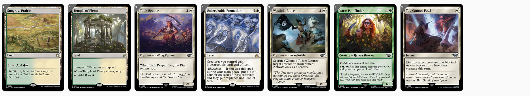 MTG Magic the Gathering Commander Deck - Samwise Gamgee (Food Tokens)