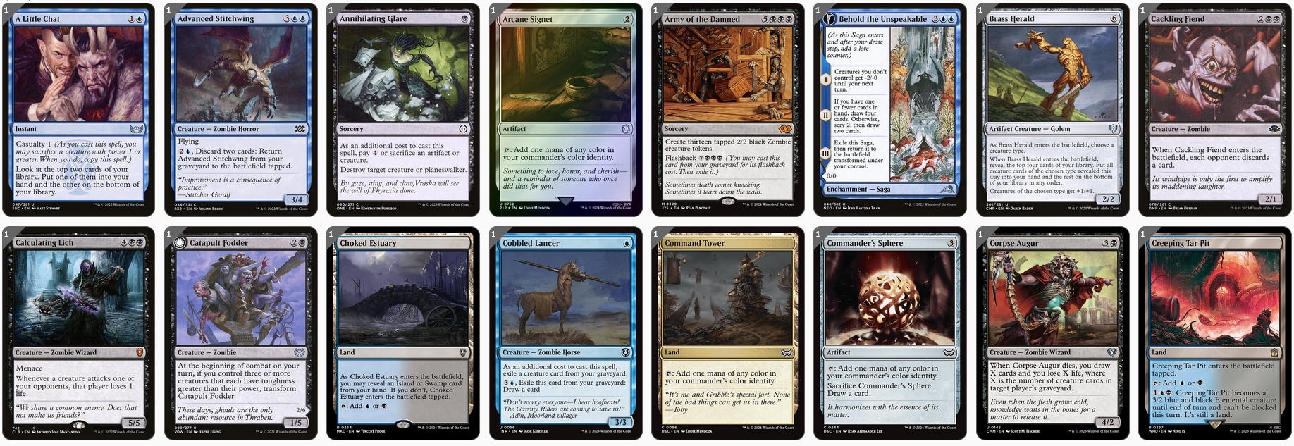 MTG Magic the Gathering Commander Deck - Wilhelt, the Rotcleaver (Undead Zombies)