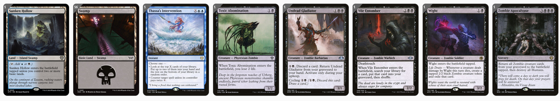 MTG Magic the Gathering Commander Deck - Wilhelt, the Rotcleaver (Undead Zombies)
