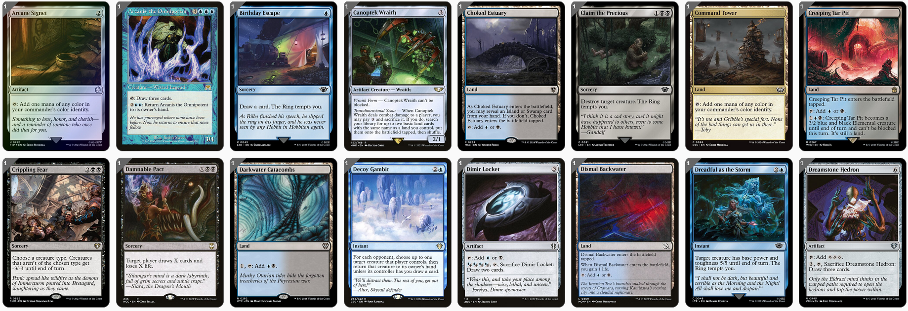 MTG Magic the Gathering Commander Deck - Lord of the Nazgûl (Wraiths)