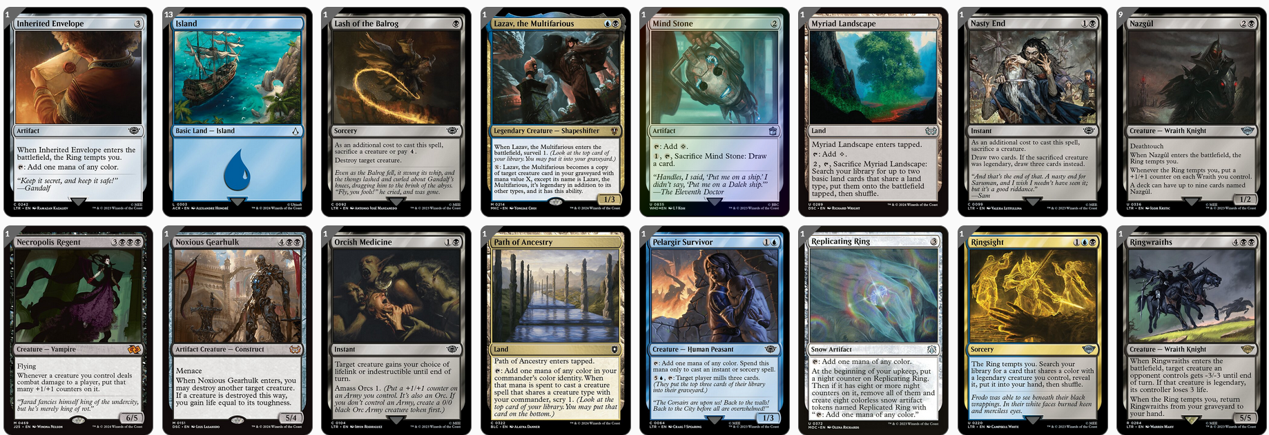 MTG Magic the Gathering Commander Deck - Lord of the Nazgûl (Wraiths)