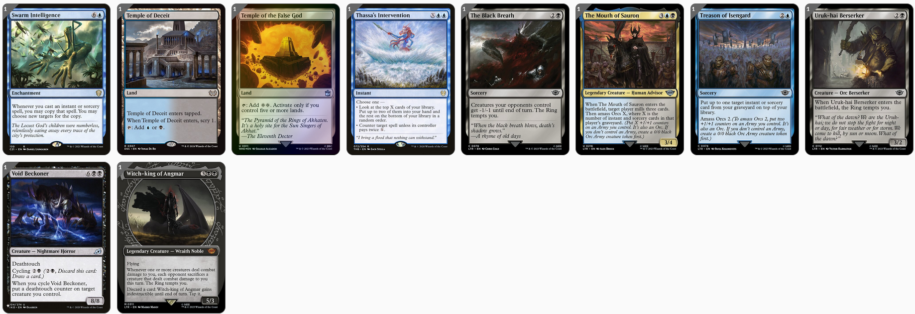MTG Magic the Gathering Commander Deck - Lord of the Nazgûl (Wraiths)