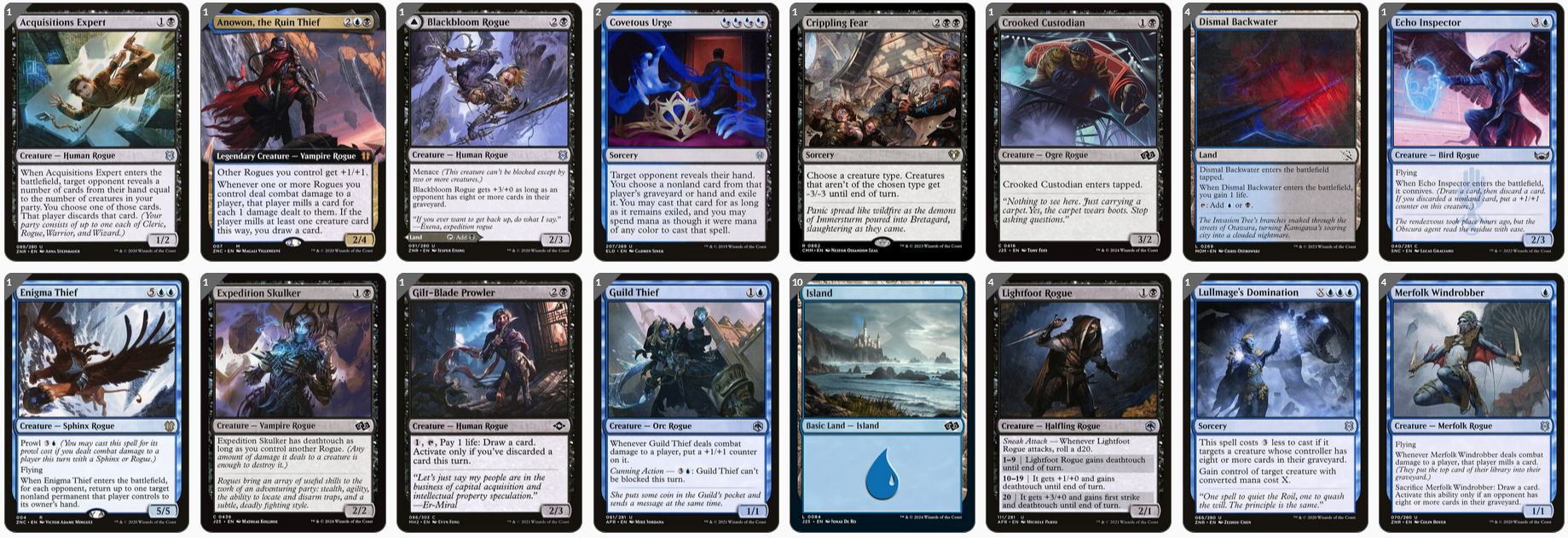 MTG Magic the Gathering 60 Karten Deck - Anowon, the Ruin Thief (Rogue, Mill)