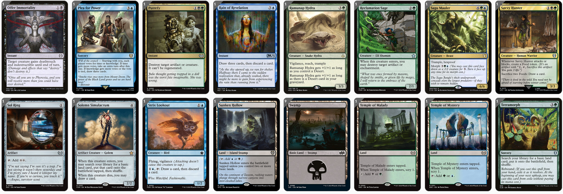 MTG Magic the Gathering Commander Deck - Indominus Rex, Alpha (Keywords)