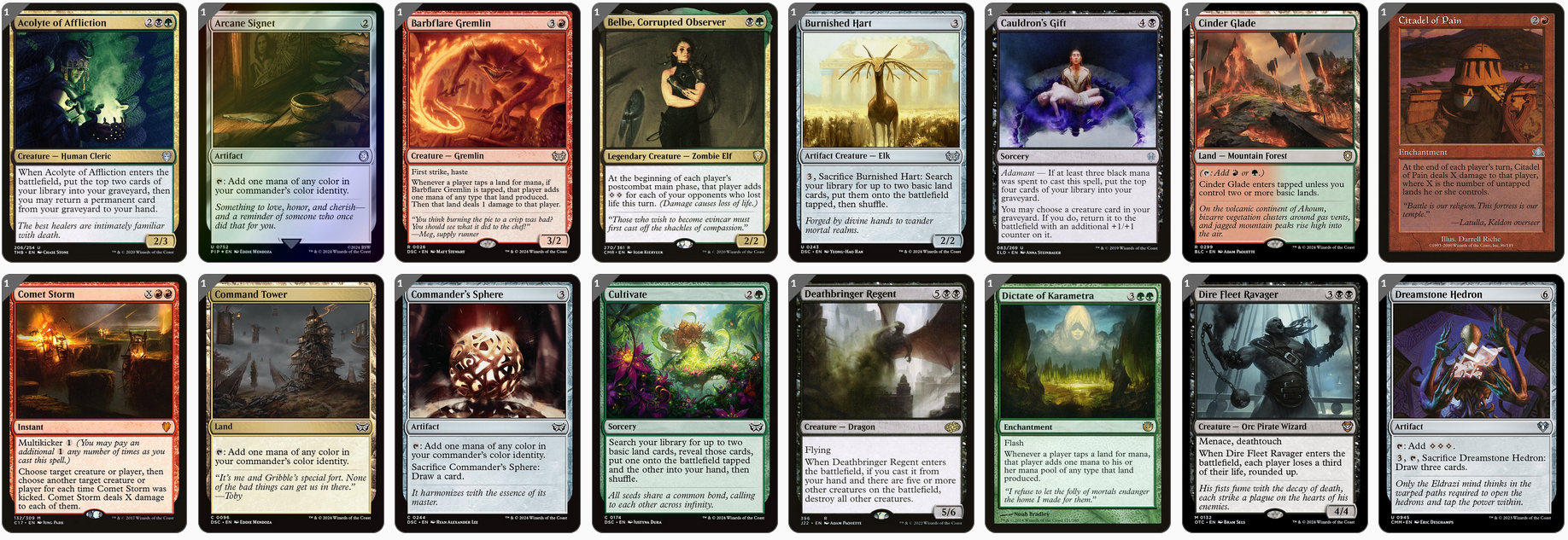 MTG Magic the Gathering Commander Deck - Yurlok of Scorch Thrash (Mana Burn)