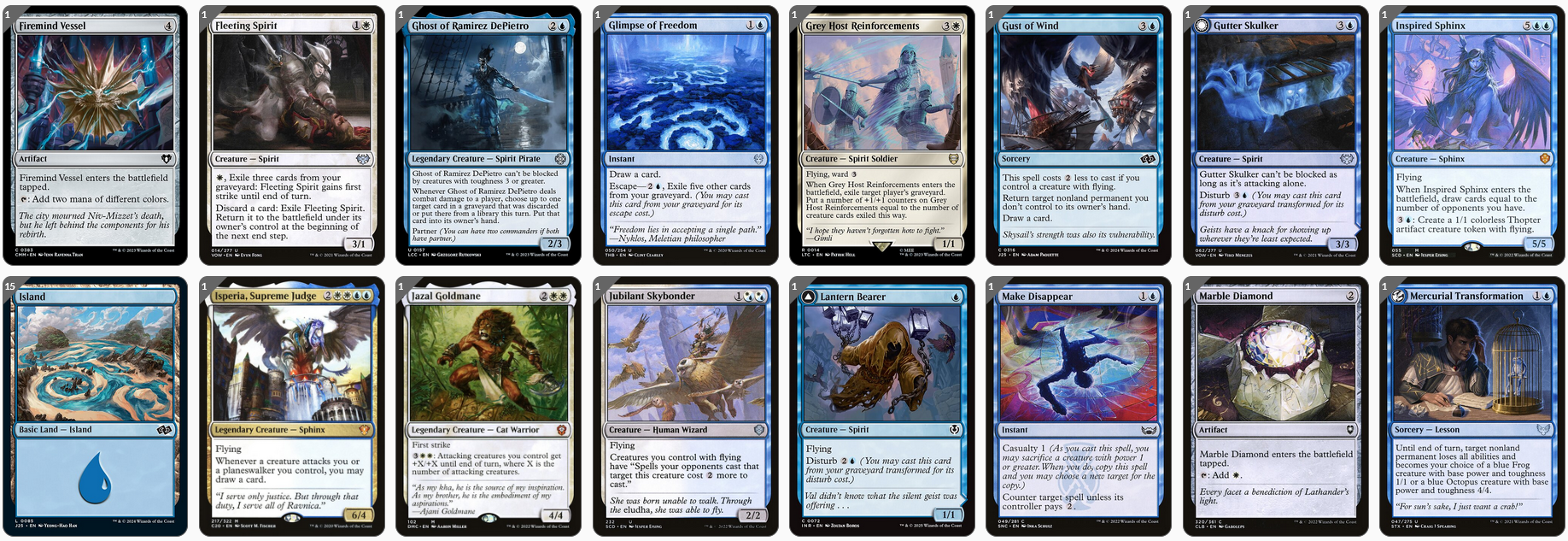 MTG Magic the Gathering Commander Deck - Millicent, Restless Revenant (Spirits)