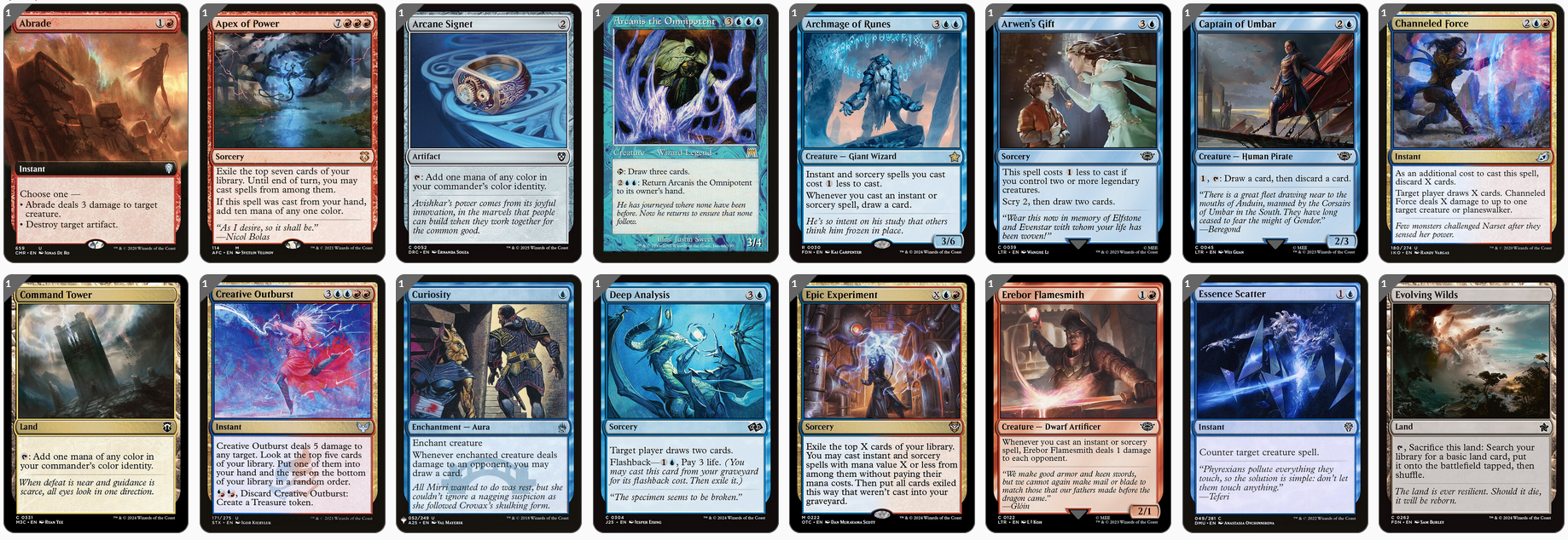 MTG Magic the Gathering Commander Deck - Niv-Mizzet, Parun (Spellslinger)