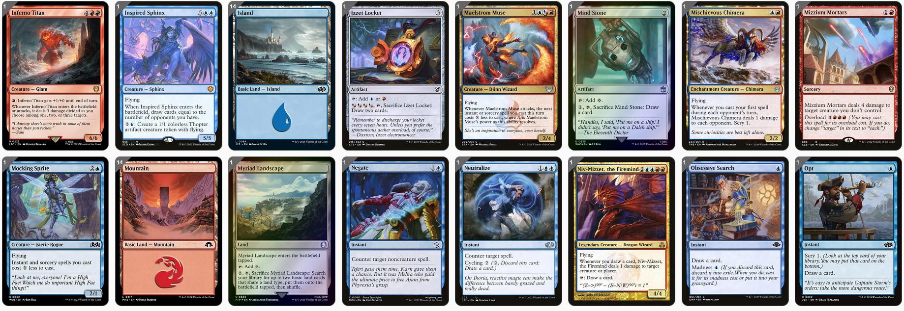 MTG Magic the Gathering Commander Deck - Niv-Mizzet, Parun (Spellslinger)