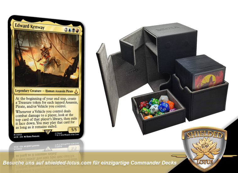 MTG Magic the Gathering Commander Deck - Edward Kenway (Vehicles, Pirates & Assassins) MTG Magic the Gathering Commander Deck - Edward Kenway (Vehicles, Pirates & Assassins)