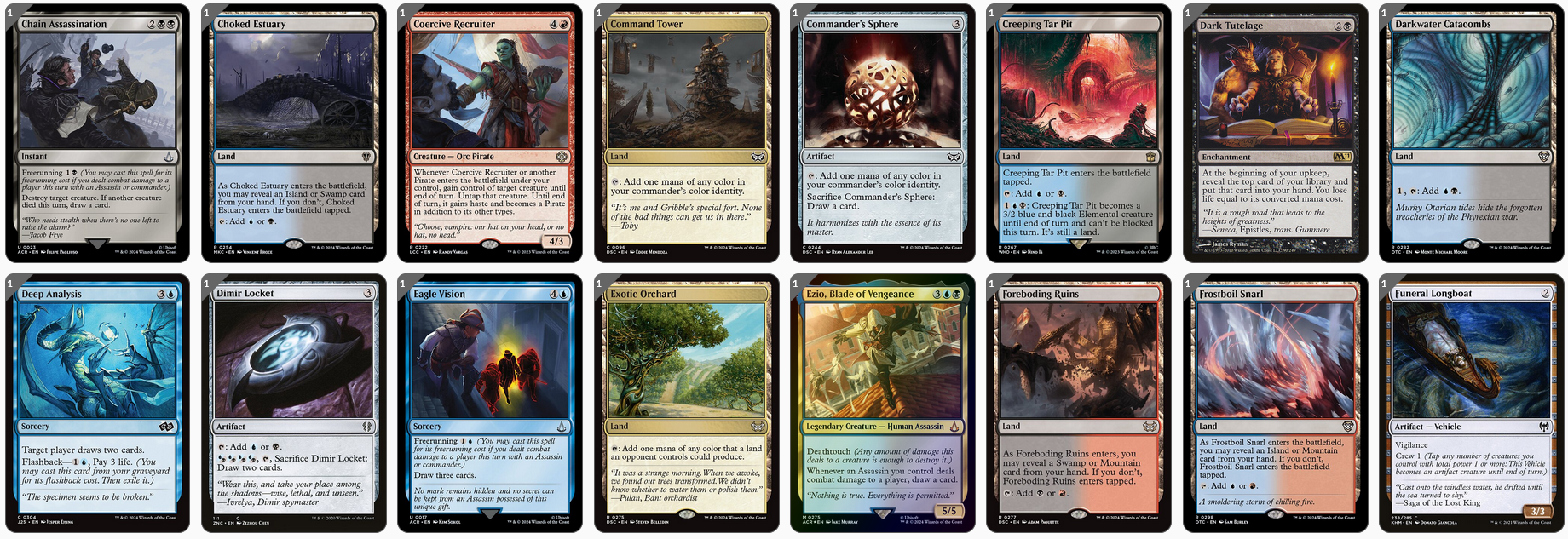 MTG Magic the Gathering Commander Deck - Edward Kenway (Vehicles, Pirates & Assassins)