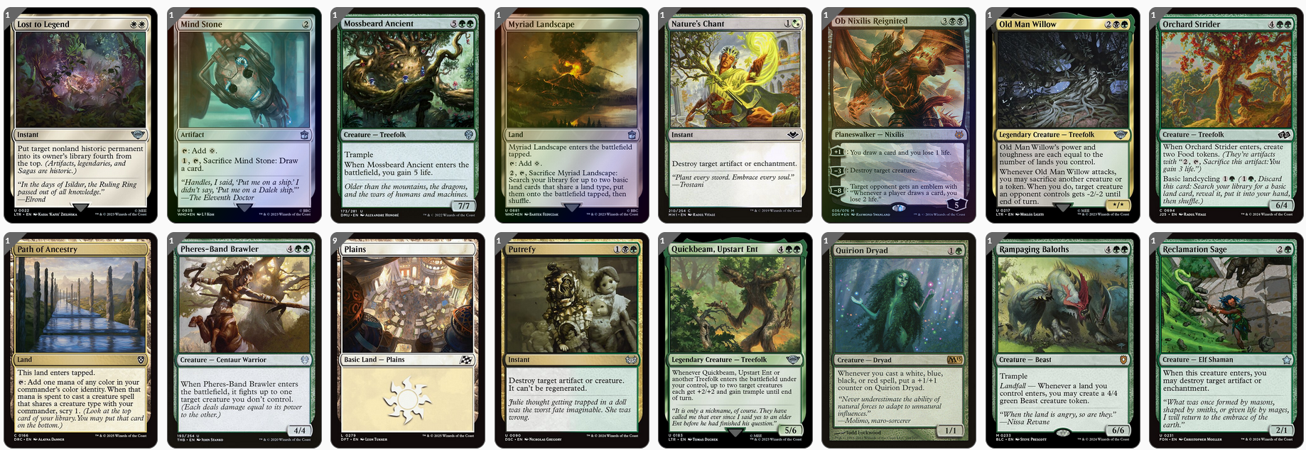 MTG Magic the Gathering Commander Deck - Doran, the Siege Tower (Toughness Matters)