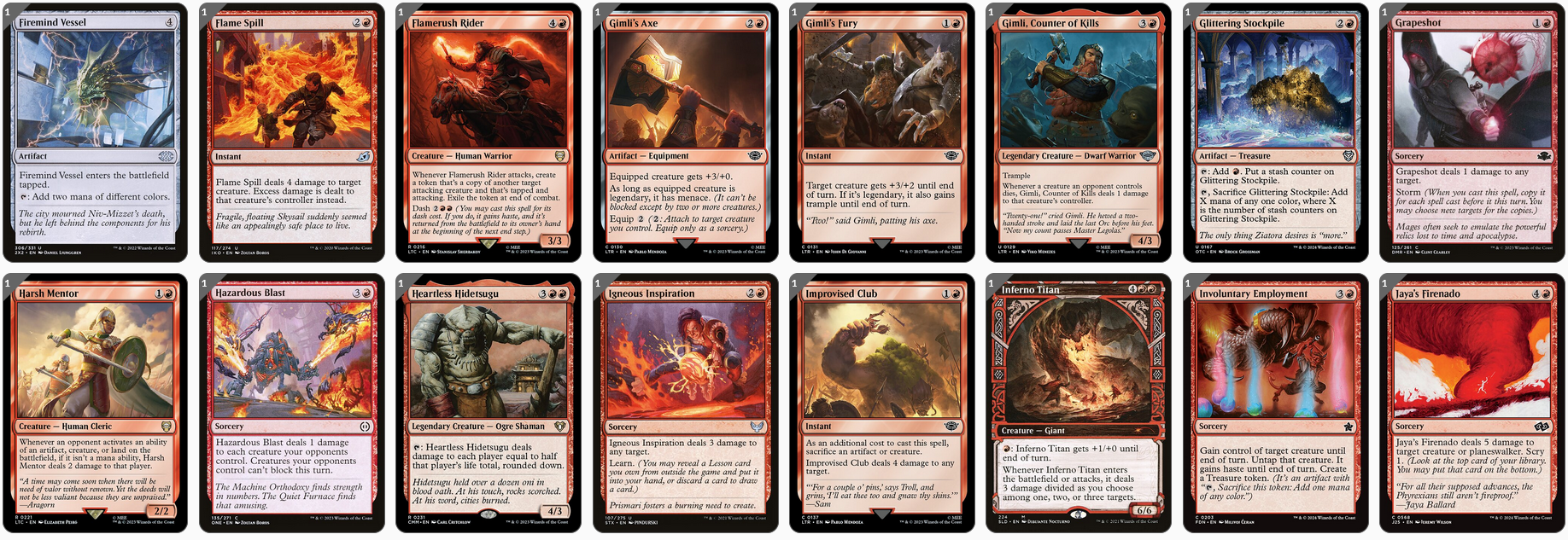 MTG Magic the Gathering Commander Deck - Ojer Axonil, Deepest Might (Mono Red Destruction)