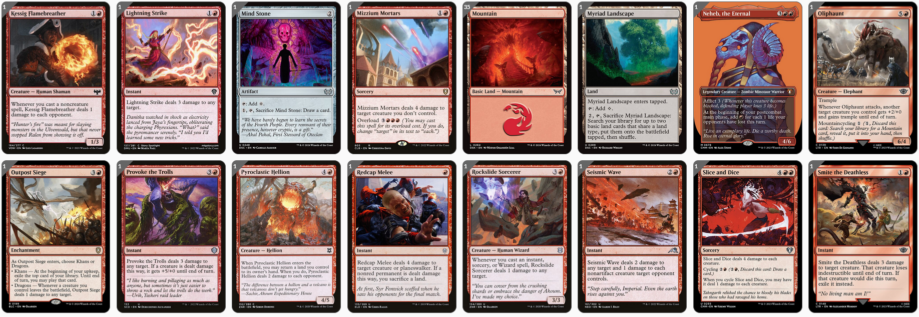 MTG Magic the Gathering Commander Deck - Ojer Axonil, Deepest Might (Mono Red Destruction)