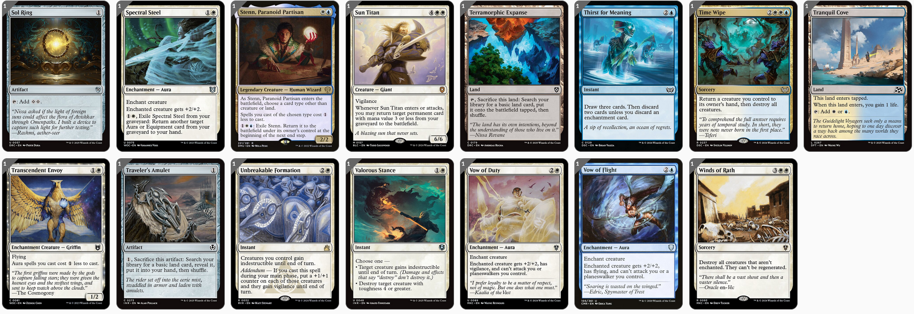 MTG Magic the Gathering Commander Deck - Bruna, Light of Alabaster (Auras)