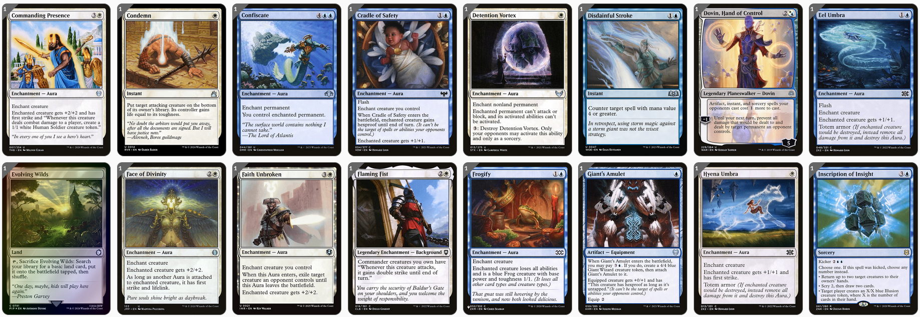 MTG Magic the Gathering Commander Deck - Bruna, Light of Alabaster (Auras)