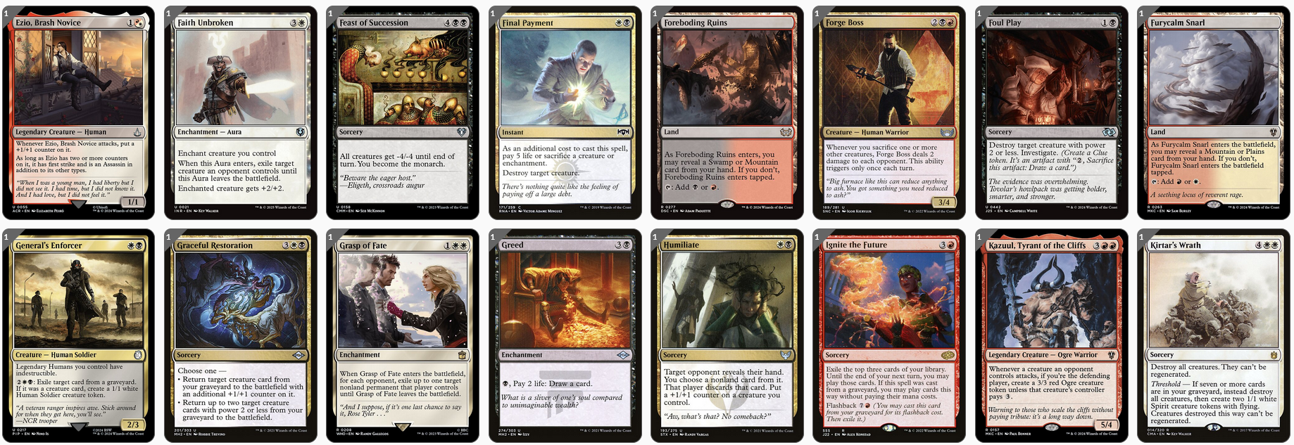 MTG Magic the Gathering Commander Deck - Queen Marchesa (Monarch & Assassins)