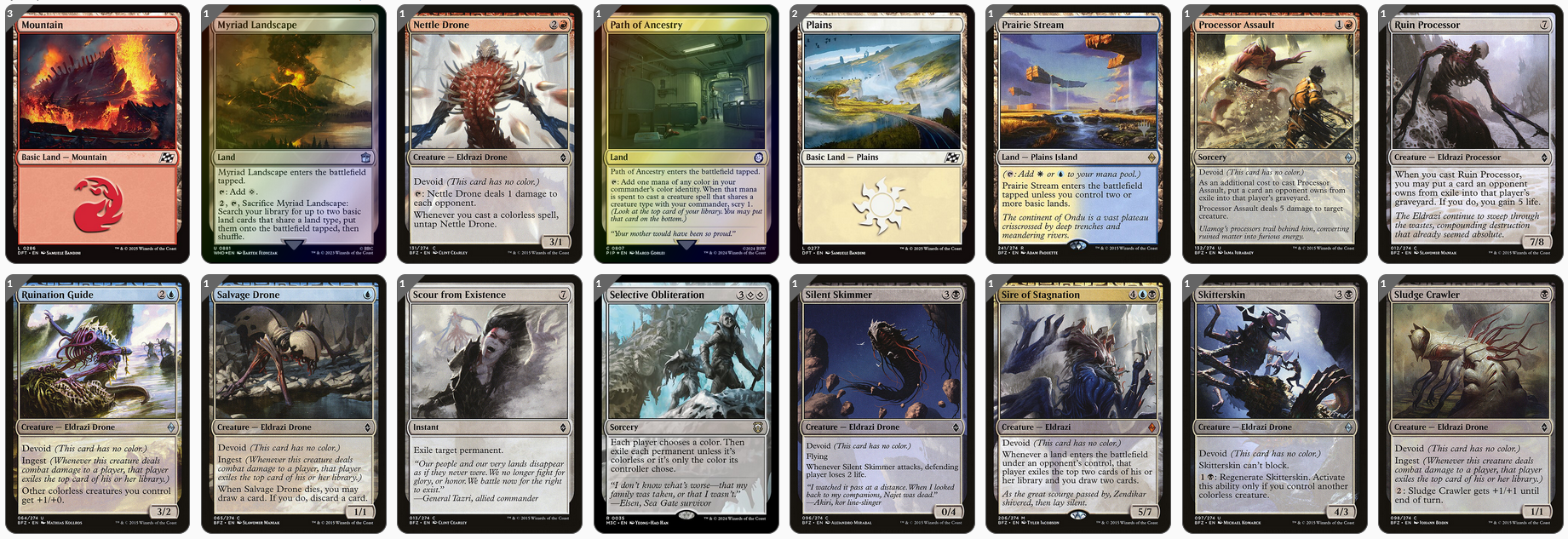 mtg azlask commander deck Azlask, the Swelling Scourge Commander Deck Pre-built Ready-to-Play ELDRAZI EDH