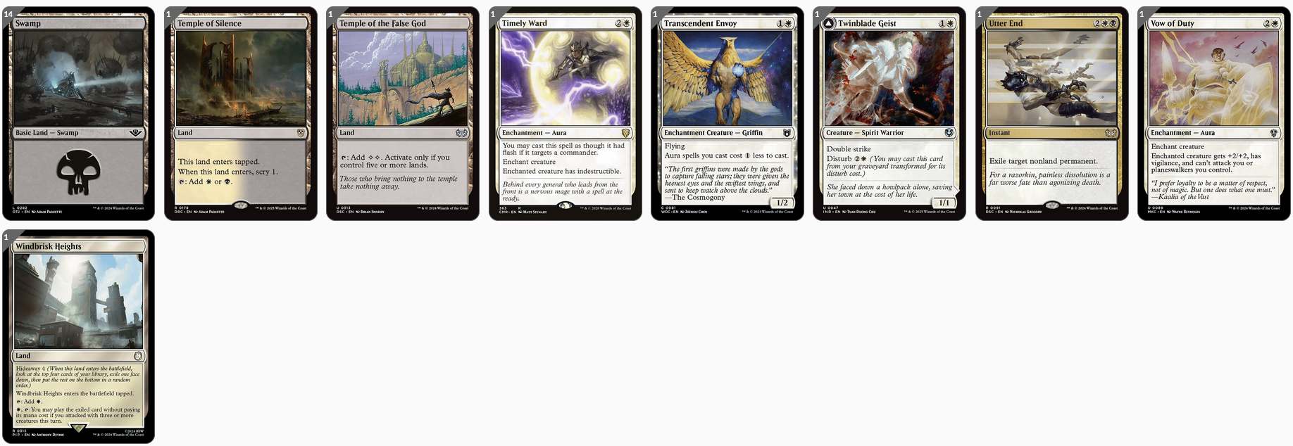MTG Magic the Gathering Commander Deck - Eriette of the Charmed Apple Shielded Lotus MTG Magic the Gathering Commander Deck - Eriette of the Charmed Apple Shielded Lotus