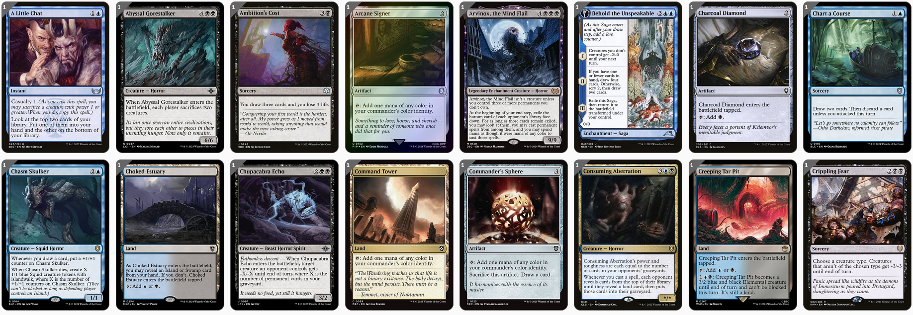 MTG Magic the Gathering Commander Deck - Captain N'ghathrod (Horror)
