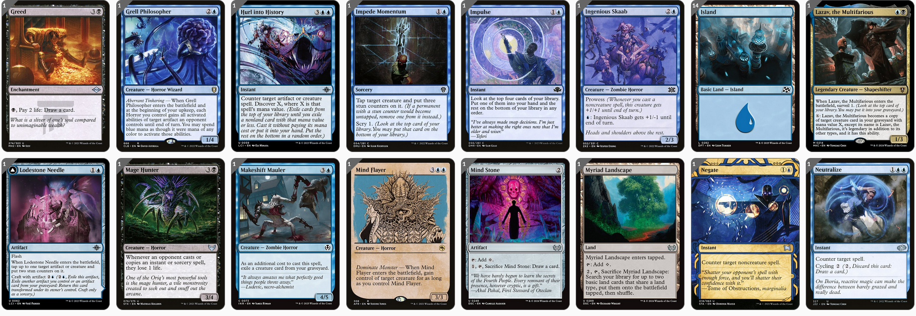 MTG Magic the Gathering Commander Deck - Captain N'ghathrod (Horror)