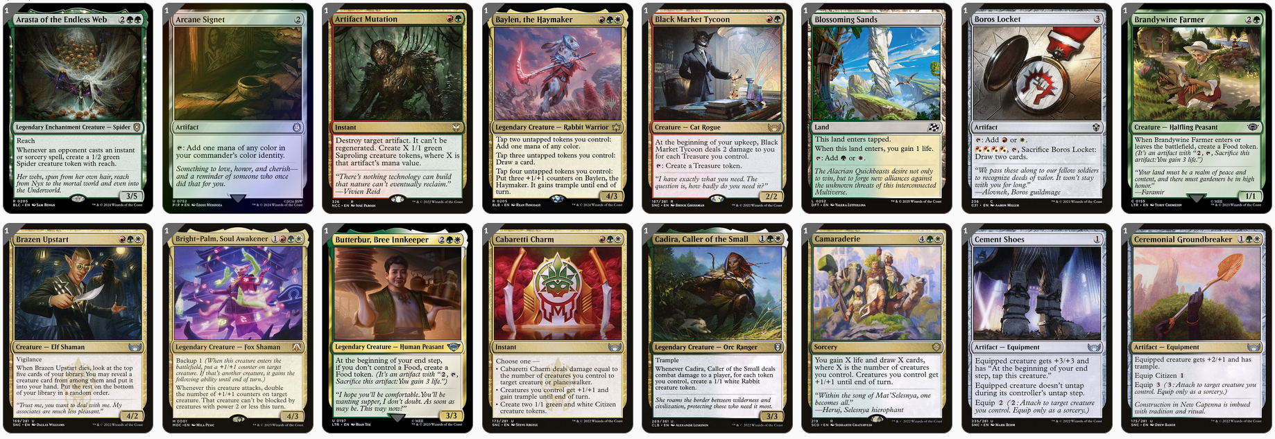 MTG Magic the Gathering Commander Deck - Jinnie Fay, Jetmir's Second (Naya Token)