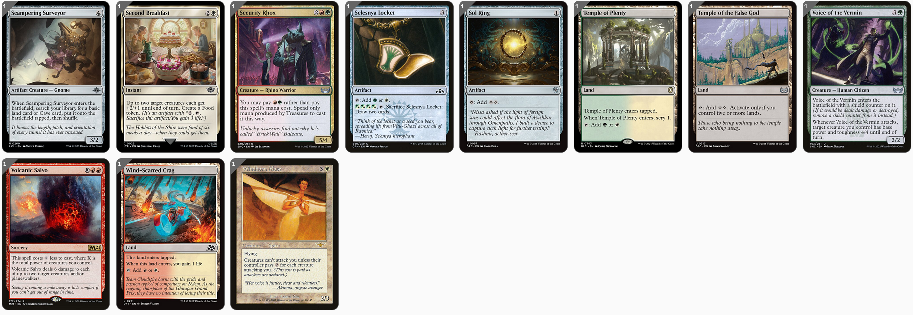 MTG Magic the Gathering Commander Deck - Jinnie Fay, Jetmir's Second (Naya Token)
