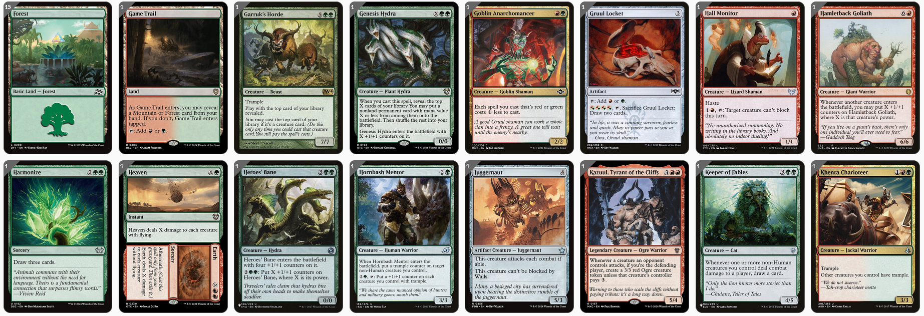 MTG Magic the Gathering Commander Deck - Ruric Thar, the Unbowed (Primal Aggro)