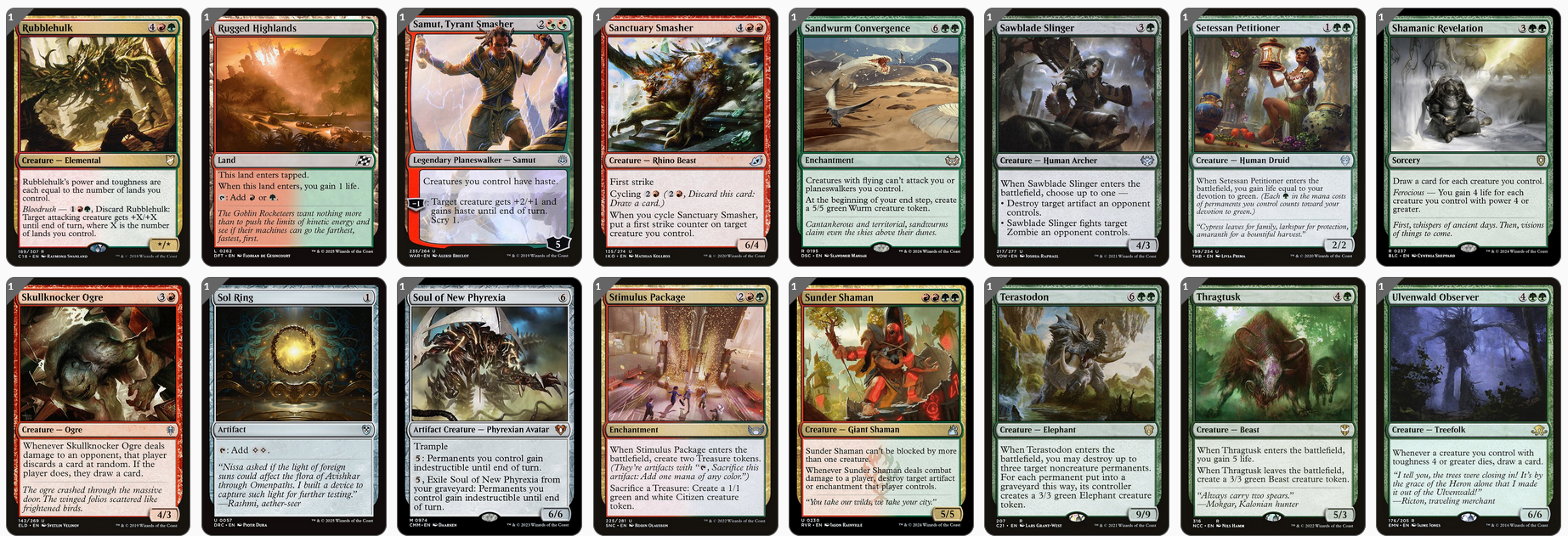 MTG Magic the Gathering Commander Deck - Ruric Thar, the Unbowed (Primal Aggro)