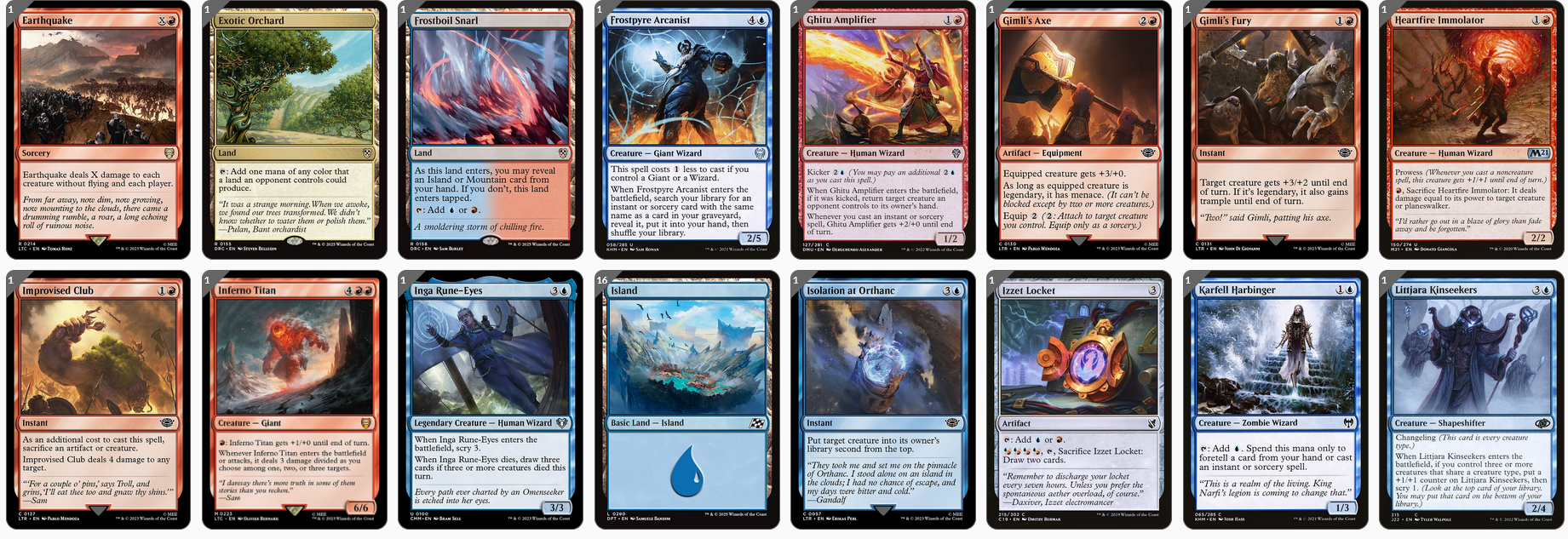 MTG Magic Commander Deck - Aegar, the Freezing Flame (Giants & Wizards)