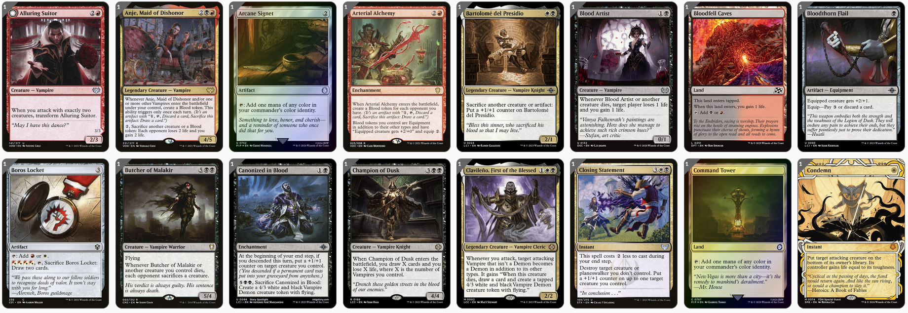 MTG Magic the Gathering Commander Deck - Edgar Markov (Vampires Rising)