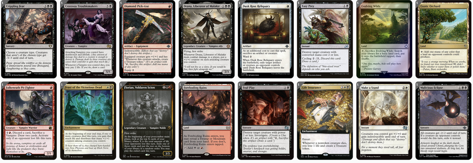 MTG Magic the Gathering Commander Deck - Edgar Markov (Vampires Rising)