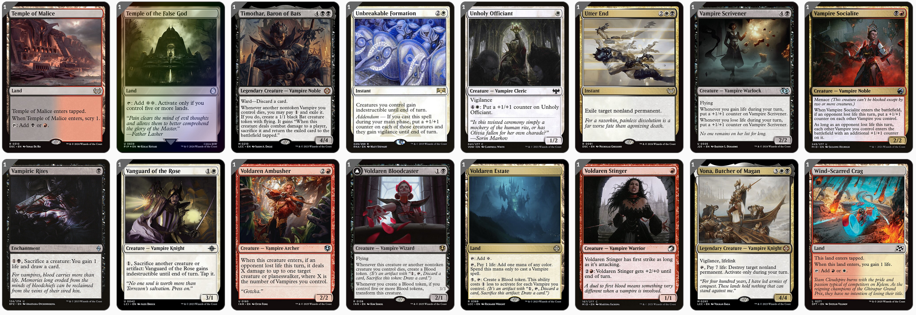MTG Magic the Gathering Commander Deck - Edgar Markov (Vampires Rising)