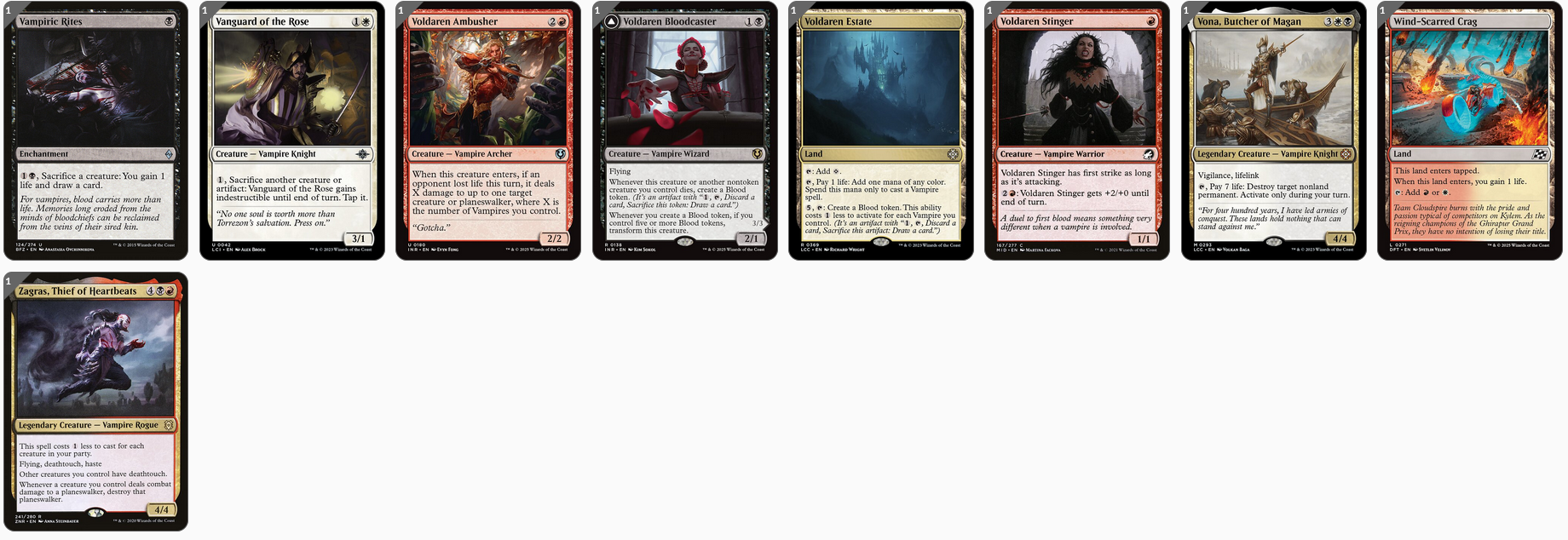 MTG Magic the Gathering Commander Deck - Edgar Markov (Vampires Rising)