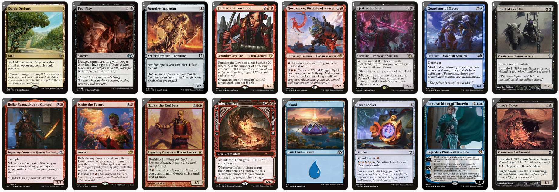 MTG Magic the Gathering Commander Deck - Tetsuo, Imperial Champion (Samurai)