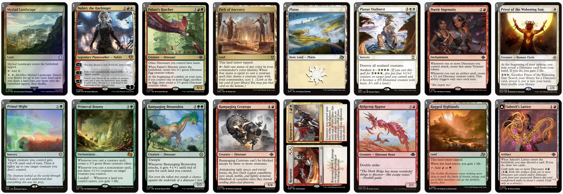 MTG Magic the Gathering Commander Deck - Pantlaza, Sun-Favored (Dinosaurier, Discover)