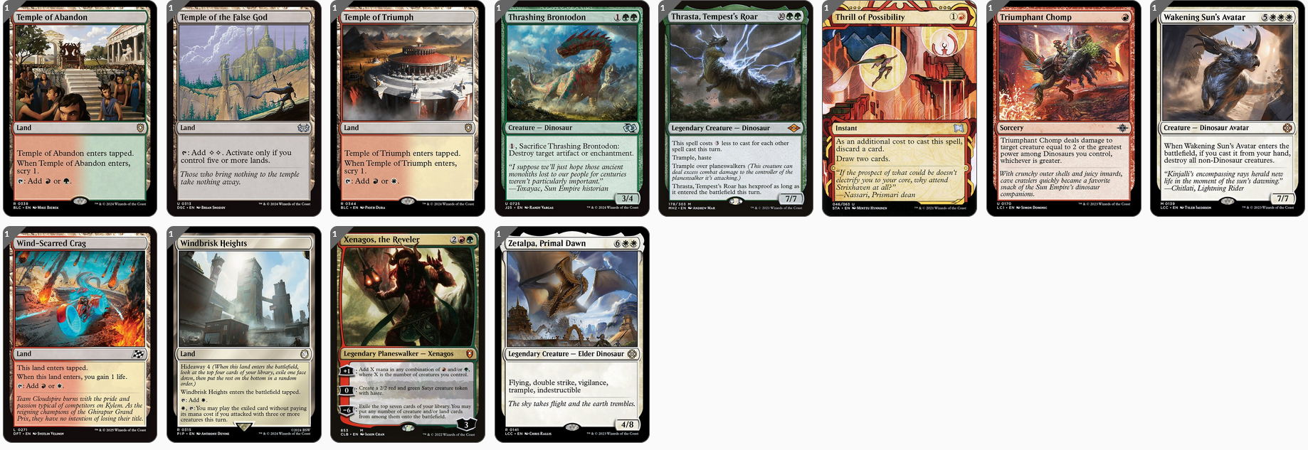 MTG Magic the Gathering Commander Deck - Pantlaza, Sun-Favored (Dinosaurier, Discover)
