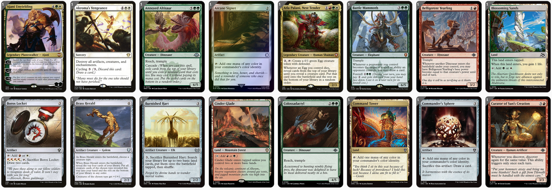MTG Magic 100-Karten Commander Deck - Gishath, Sun's Avatar (Dinosaurier, Urgewalt)