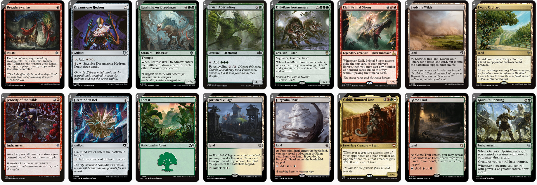 MTG Magic 100-Karten Commander Deck - Gishath, Sun's Avatar (Dinosaurier, Urgewalt)