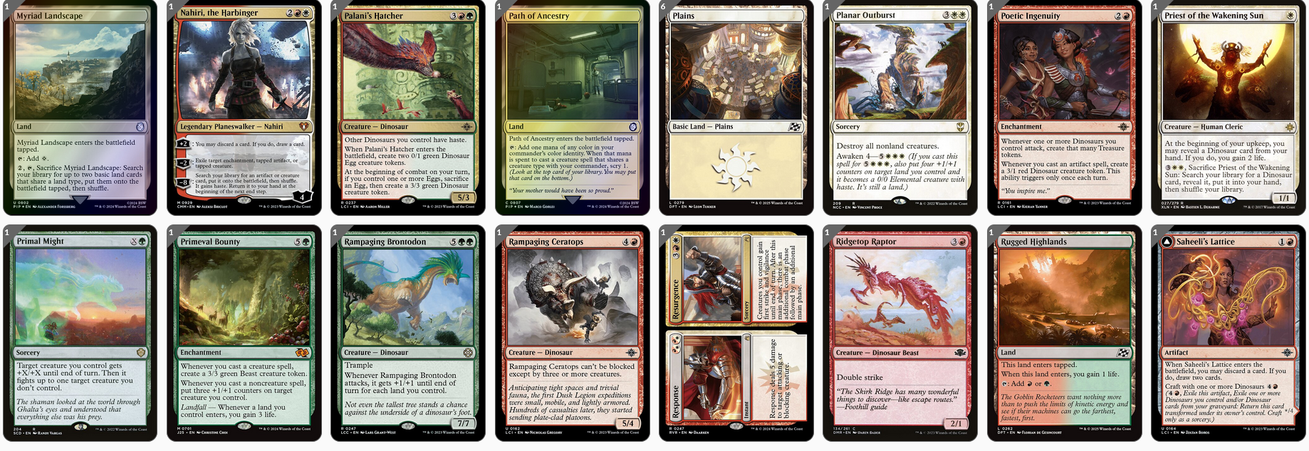 MTG Magic 100-Karten Commander Deck - Gishath, Sun's Avatar (Dinosaurier, Urgewalt)
