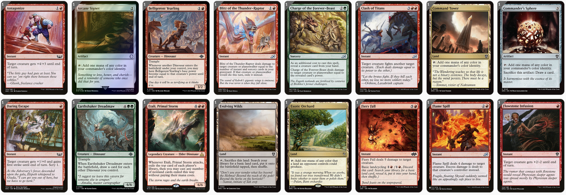 MTG Magic the Gathering Commander Deck - Zilortha, Strength Incarnate (Godzilla & Dinosaurs)