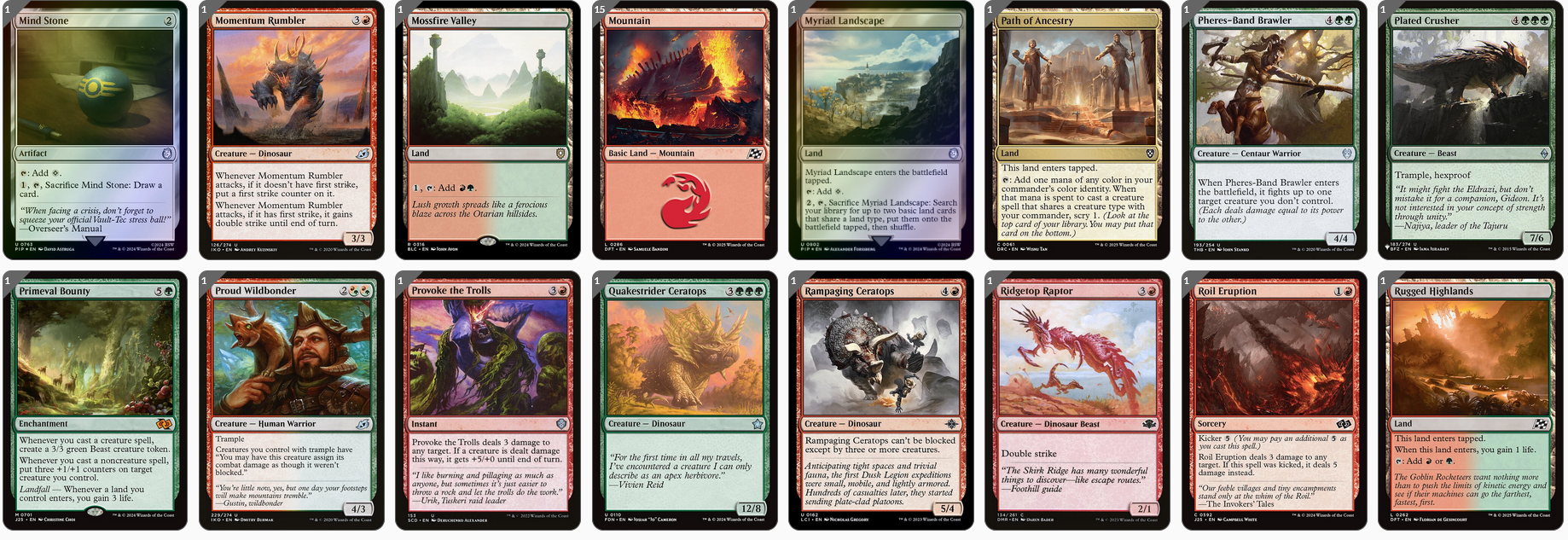 MTG Magic the Gathering Commander Deck - Zilortha, Strength Incarnate (Godzilla & Dinosaurs)