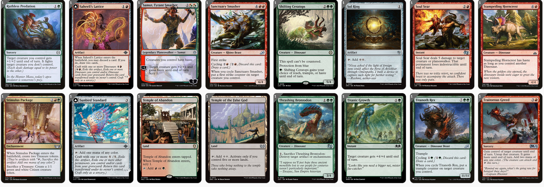 MTG Magic the Gathering Commander Deck - Zilortha, Strength Incarnate (Godzilla & Dinosaurs)